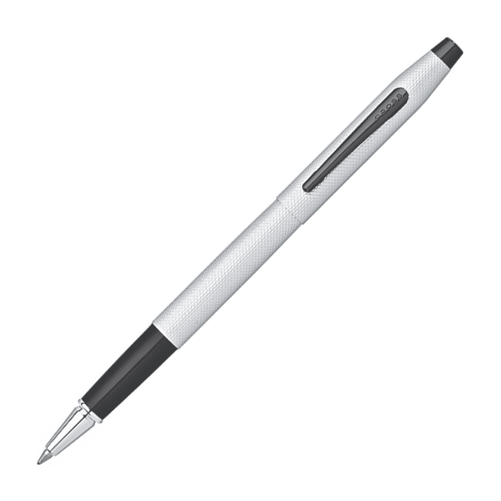 Ручка роллер Cross "Classic Century", 0,7 мм, черный, серебристый, стерж. черный