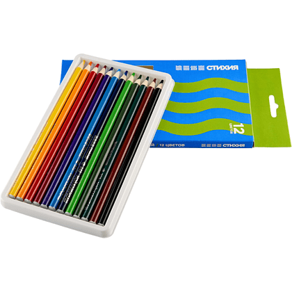 Набор акварельных карандашей "Стихия", 12 цветов - 5