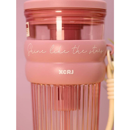 Кружка термическая "Тамблер Embrace", 750 мл., пластик, розовый - 3