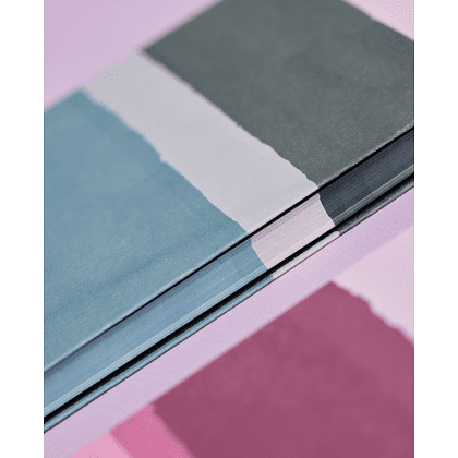 Блокнот "Stripes dusty pink", А4, 96 листов, розовый, голубой, срез разноцветный - 6