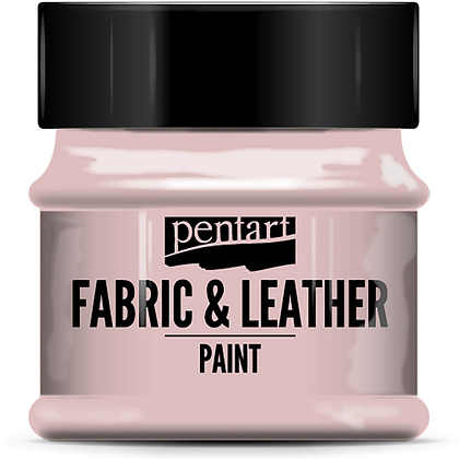 Краска для текстиля "Pentart Fabric & Leather paint", 50 мл, розовый