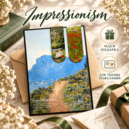 Открытка дизайнерская "Impressionism" с магнитными закладками (2 шт.)  - 4