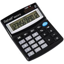 Калькулятор настольный Rebell "SDC-412 BX", 12-разрядный, черный