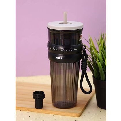 Кружка термическая "Тамблер. Care", 750 мл., пластик, черный - 7