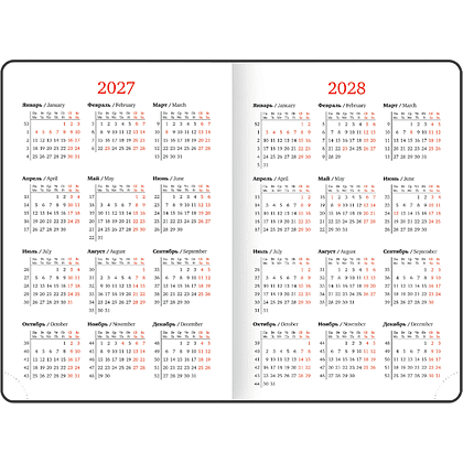 Ежедневник датированный "Select" на 2027 год, А6, 352 страницы, линейка - 6