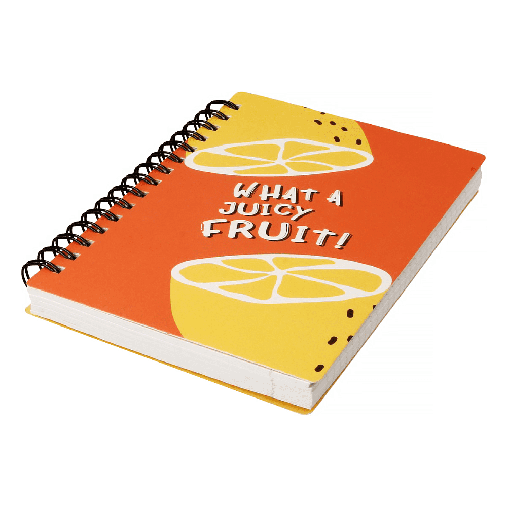 Блокнот "Fruits лимон", А6, 120 листов, в клетку, разноцветный - 2
