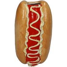 Ваза керамическая "Hotdog", 9.2х8х16.3 см, разноцветный