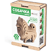 Конструктор 3D мини "Собачка", деревянный - 4