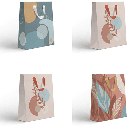 Пакет бумажный подарочный "Dune", 18x22.7x10 см, ассорти