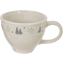 Чашка с блюдцем "Белый медведь", керамика, 245 мл, белый