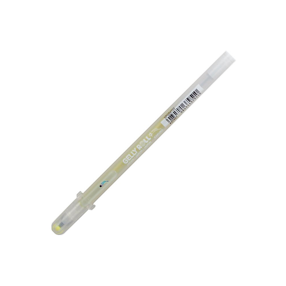 Ручка гелевая "Gelly Roll Stardust" , 0.5 мм, прозрачный, стерж. желтый