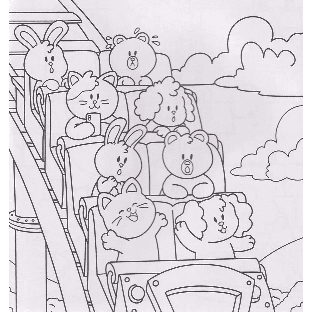 Раскраска "Уютная раскраска. Забавные животные" - 3