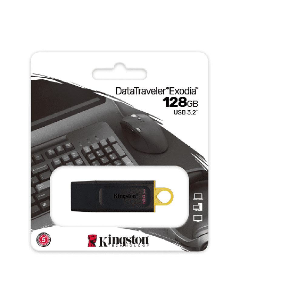 USB Flash накопитель 3.2 128 Gb DTX, пластик, Kingston Exodia - 3