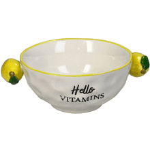 Тарелка фарфоровая "Lemon", 14.8х10.9 см, белый