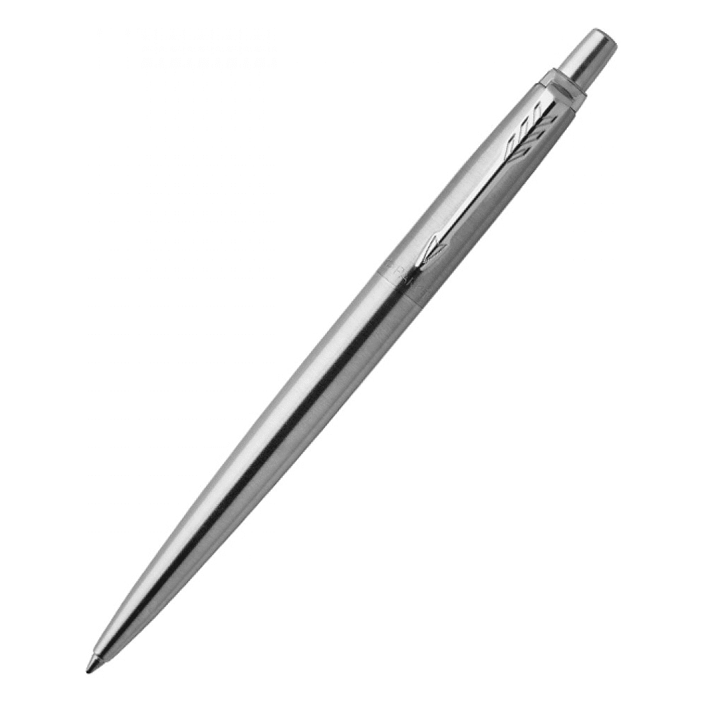Ручка шариковая автоматическая "Parker Jotter Stainless Steel CT", 0.7 мм, серебристый, стерж. синий