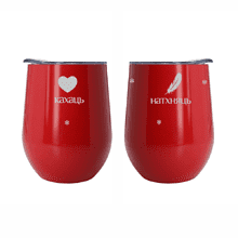 Кофер глянцевый "Марыць, кахаць, натхняць", красный