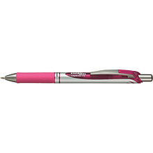 Ручка-роллер "Energel BL77", 0.7 мм, серебристый, розовый, стерж. розовый