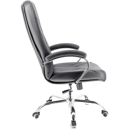 Кресло для руководителя Everprof "Komo Chrome", экокожа, хром, черный - 3