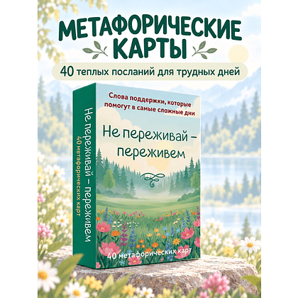 Карты "Не переживай - переживем. Слова поддержки, которые помогут в самые сложные дни. 40 метафорических карт" - 5