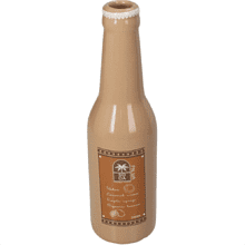 Ваза "Soda Bottle Palma Fine", фаянс, коричневый