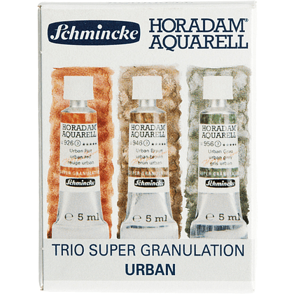 Краски акварельные "Schmincke. Horadam Super granulation set. Urban", набор 3 цвета, 5 мл, тубы
