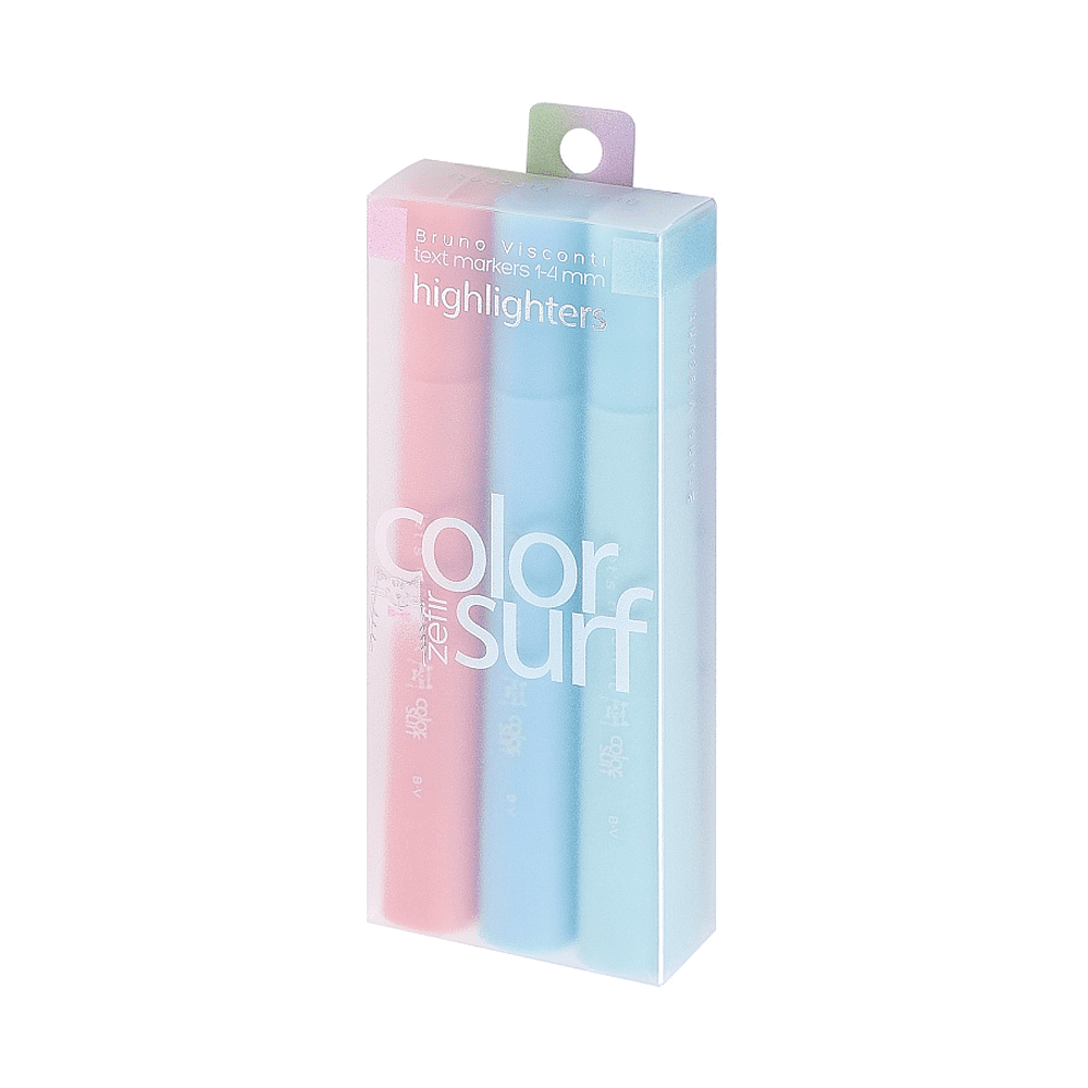 Набор маркеров текстовых “Colorsurf”, 3 штуки, ассорти