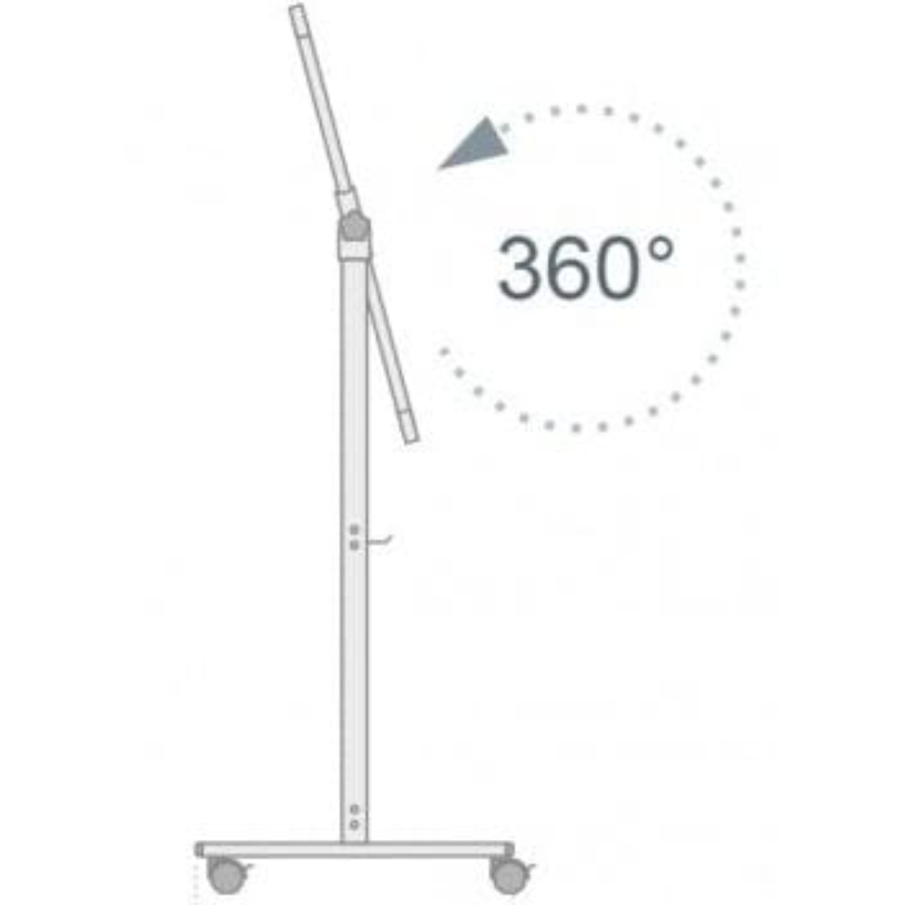 Магнитная доска оборачиваемая мобильная белая, 120x180 см - 5