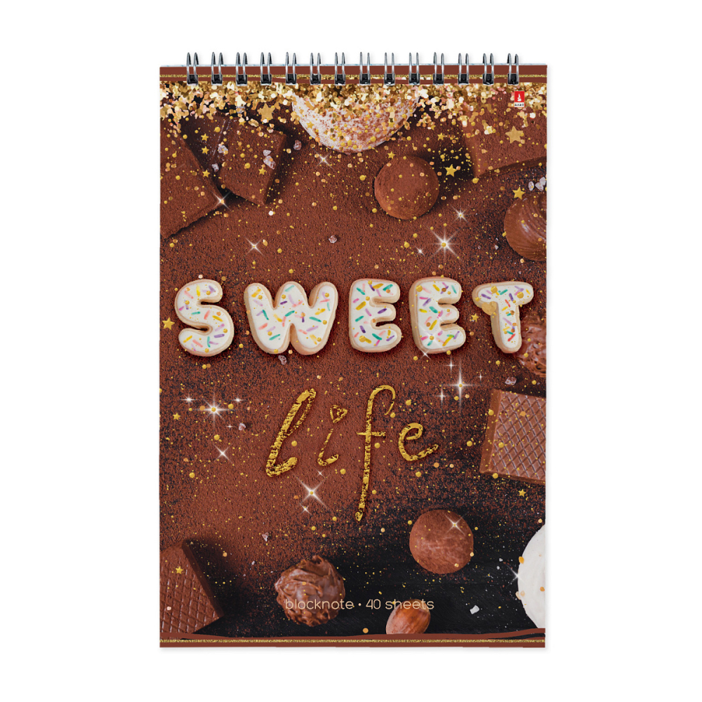 Блокнот "Sweet Life", A5, 40 листов, в клетку, ассорти - 5