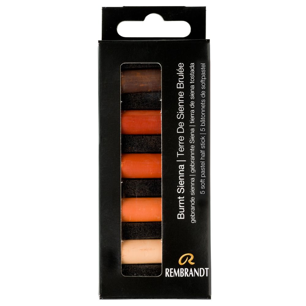 Набор мягкой пастели "Rembrandt Half Pastel", 5 цветов, сиены