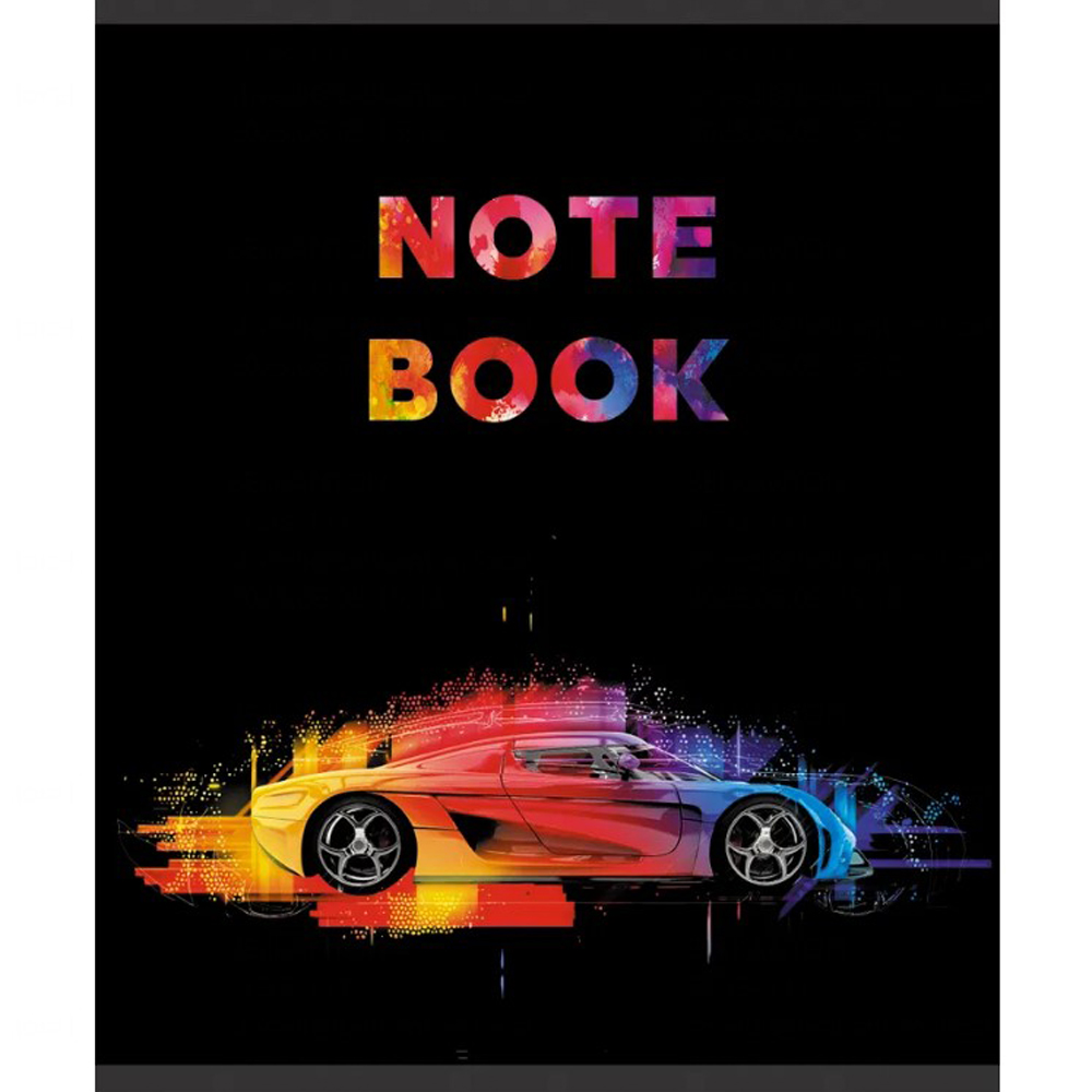 Тетрадь "Красочные машины", А5, 96 листов, клетка, ассорти - 4