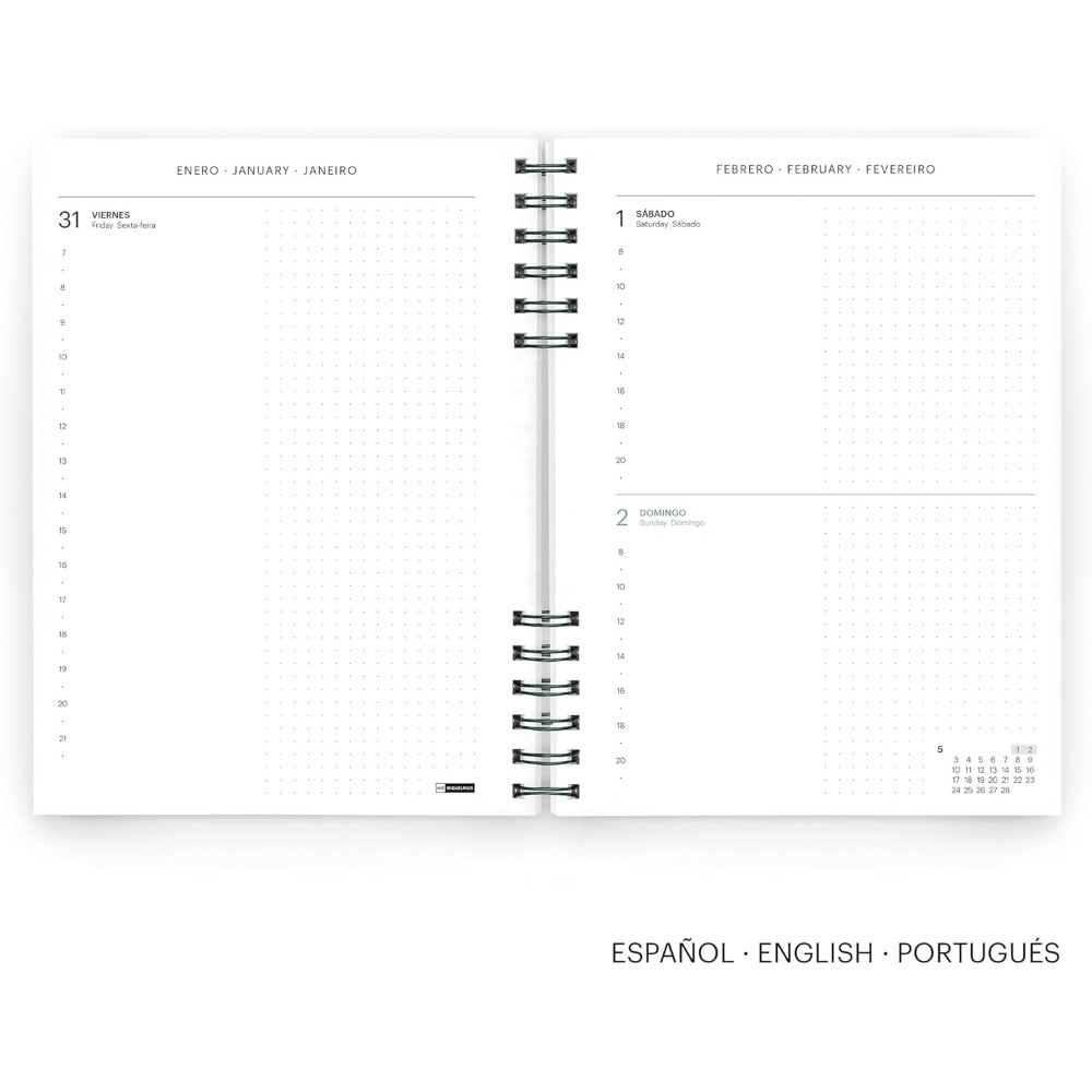 Ежедневник датированный "Navy Basics" 2026, A5, в точку, морской