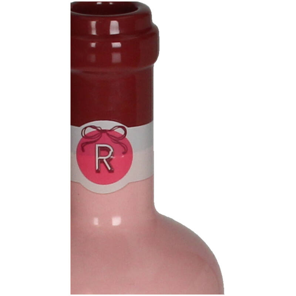 Ваза керамическая "Wine Bottle", 8х8х29 см, розовый - 2