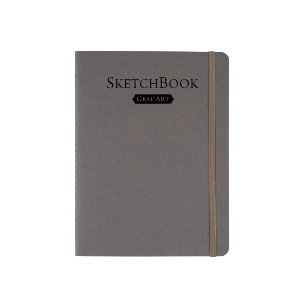 Скетчбук для графики "GrafArt white", 20 листов, 15х20 см, 160 г/м2, серый
