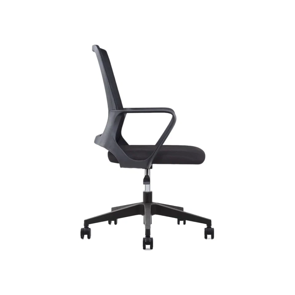 Кресло для персонала SitZone "U-0385 PL", ткань, пластик, черный, 2 шт/упак - 5