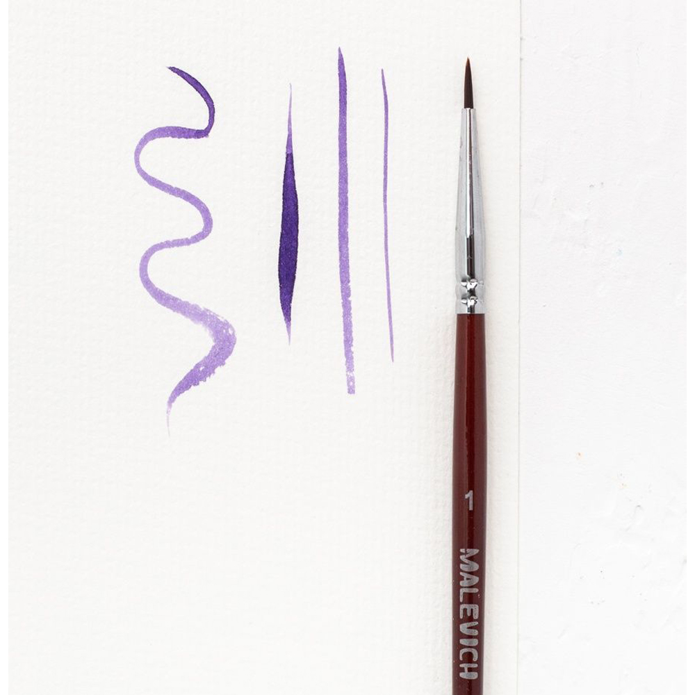 Кисть для рисования "Frida", синтетика, круглая, №1 - 3