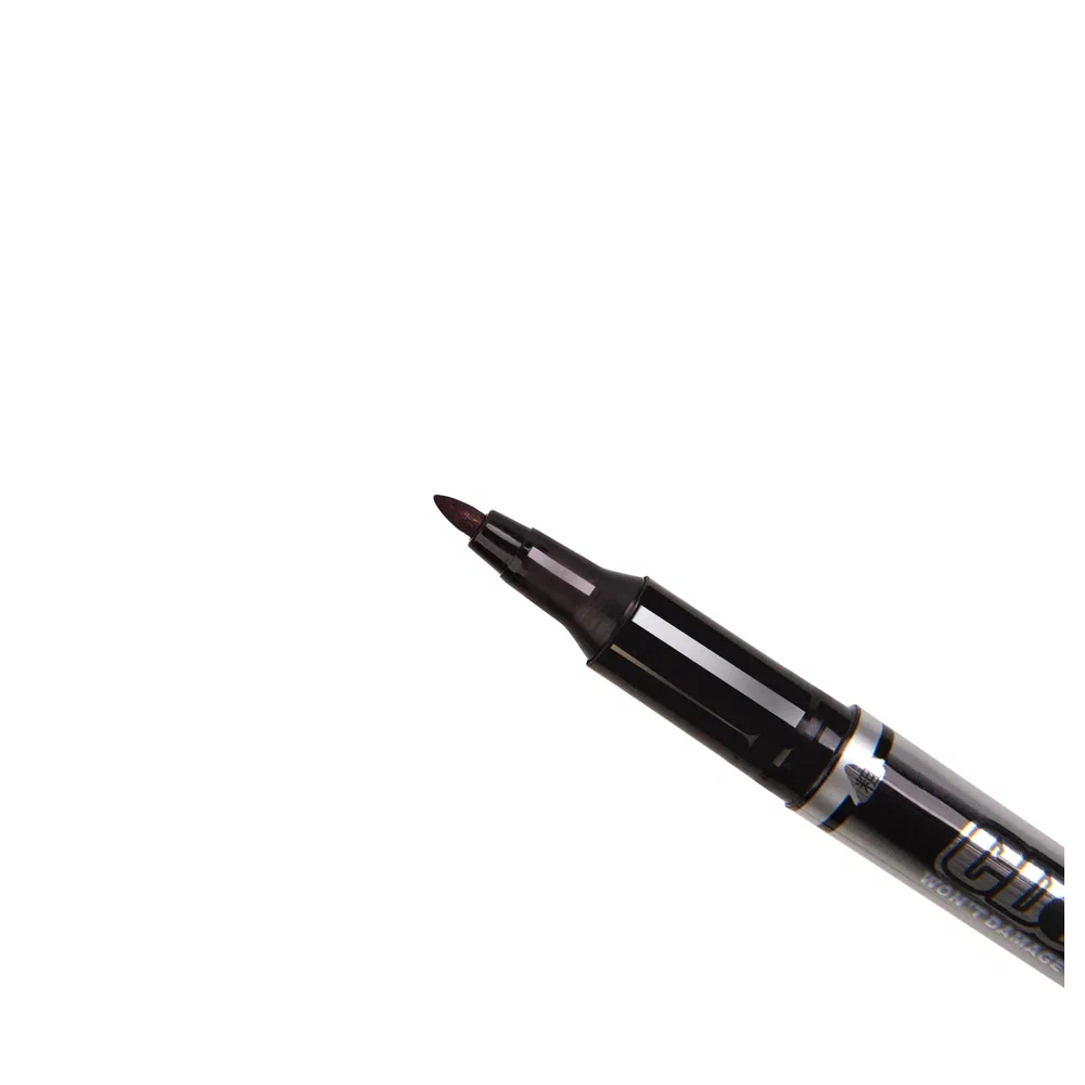 Маркер перманентный "Open x-130", двусторонний, черный - 3