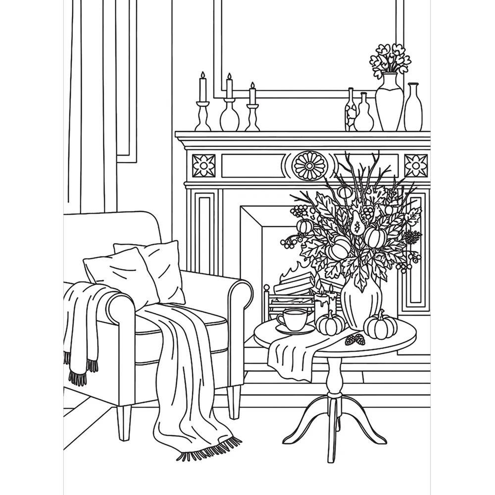 Раскраска "Хюгге с Асей Лавринович. Раскраска-антистресс", Ася Лавринович, Елена Баренбаум - 3