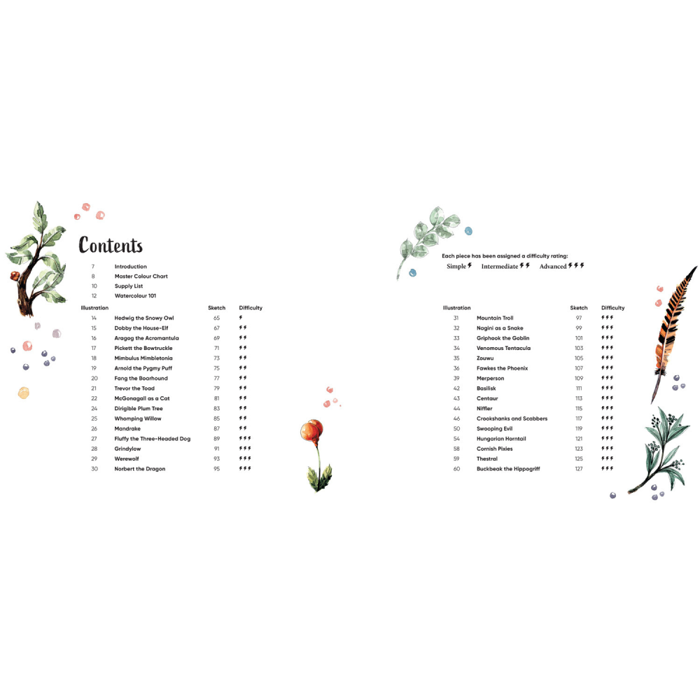 Раскраска "Colouring Book. Harry Potter Watercolour Wizardry", (английский язык), Tugce Audoire - 6