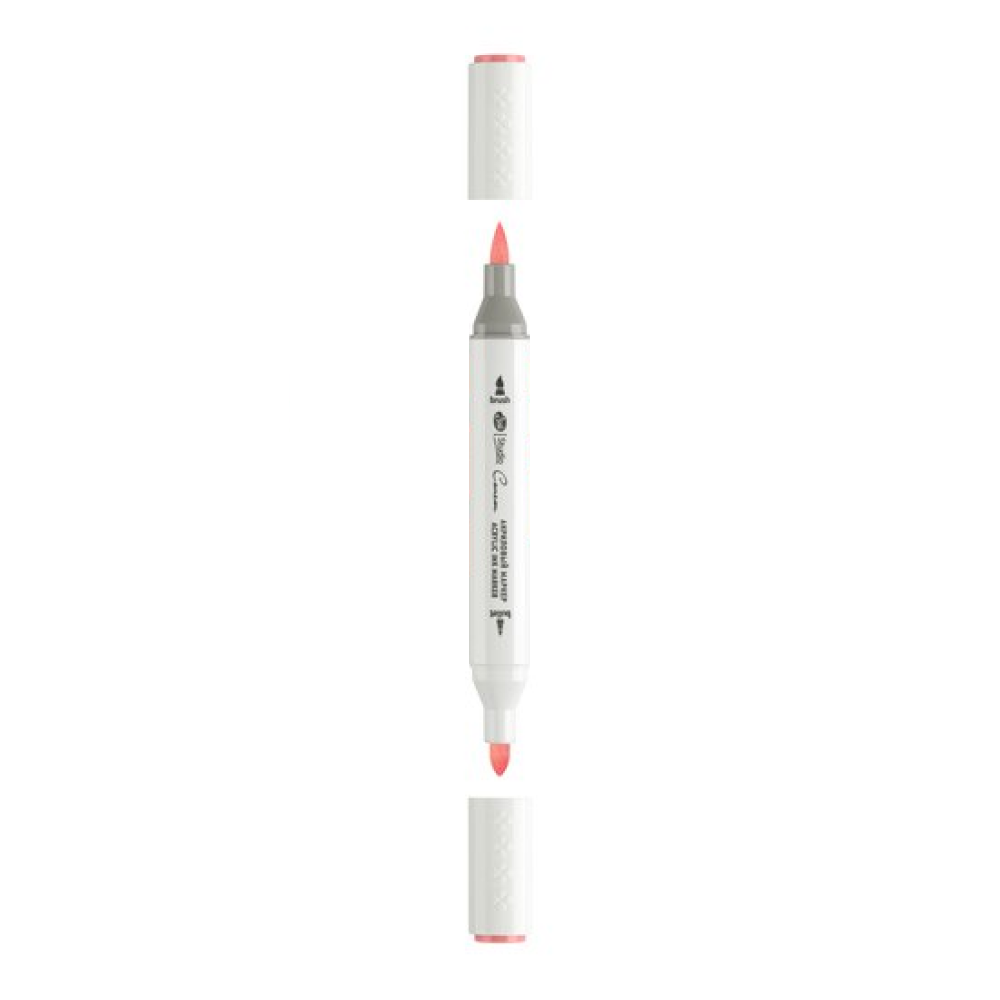 Маркер акриловый "Сонет", двусторонний, розовый темный