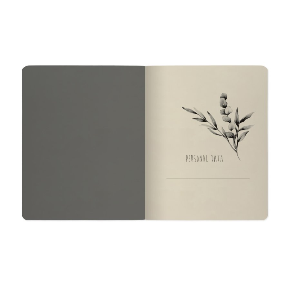 Тетрадь "Flowers challenge", A5, 48 листов, линейка, скоба сбоку, ассорти - 7