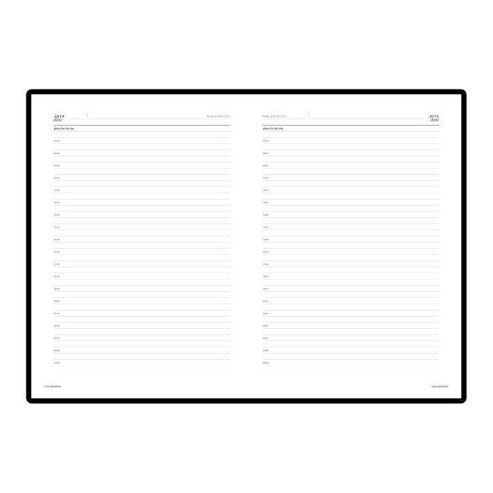 Ежедневник недатированный "Sidney Nebraska", A4, 272 страницы, бордовый - 2