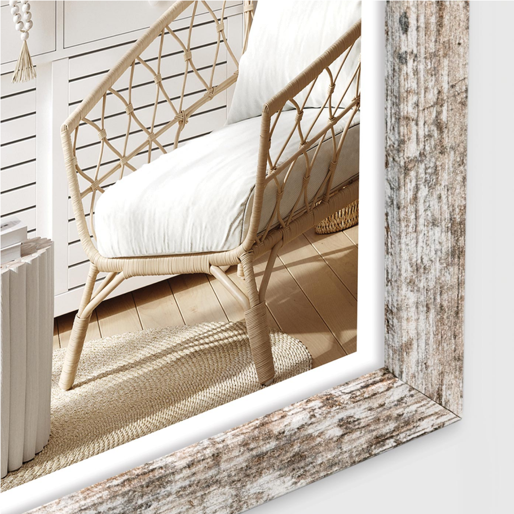 Фоторамка "Vivan 6", 21х29.7 см, дерево со стеклом, коричневый, белый - 4