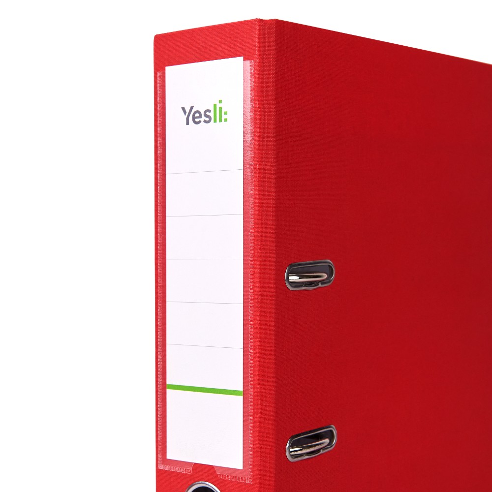 Папка-регистратор "Yesli:", А4, 75 мм, ПВХ Эко, красный