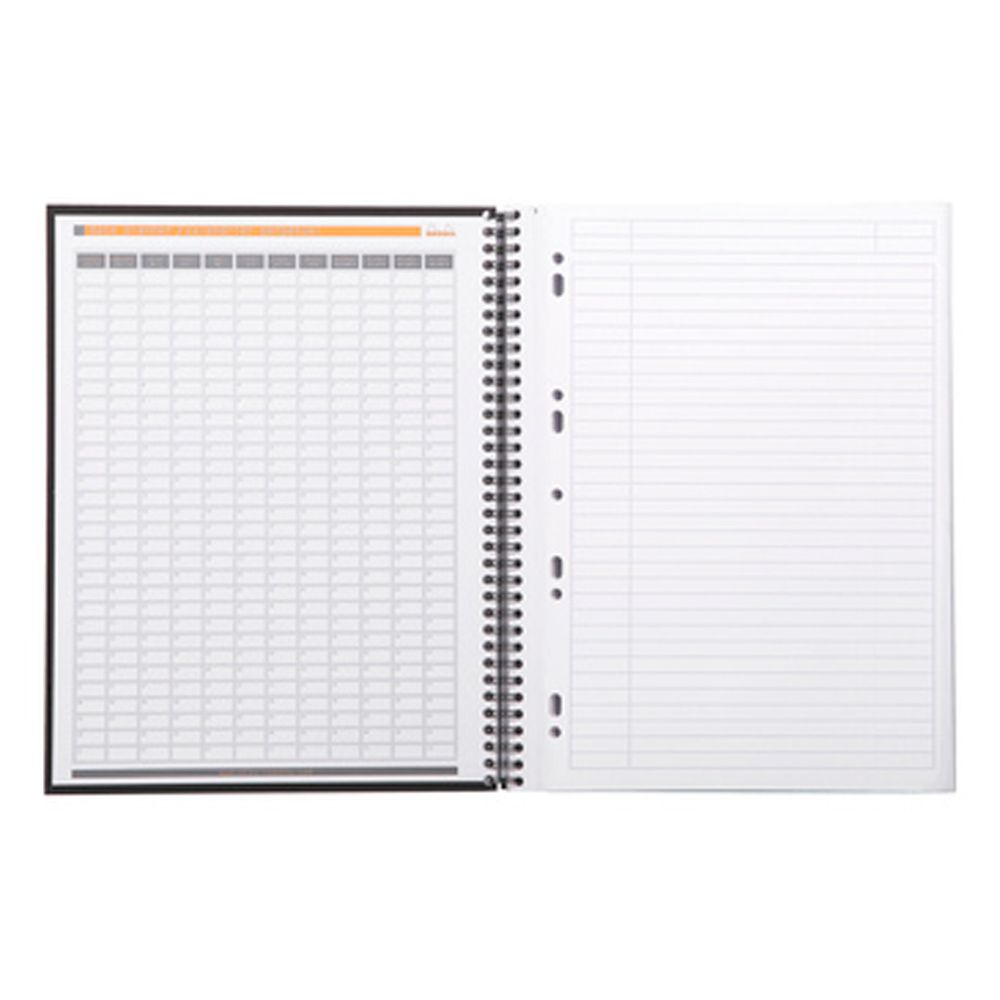 Блокнот "Rhodia", А4+, 80 листов, линейка, черный - 4 Блокнот "Rhodia", А4+, 80 листов, линейка, черный - 4