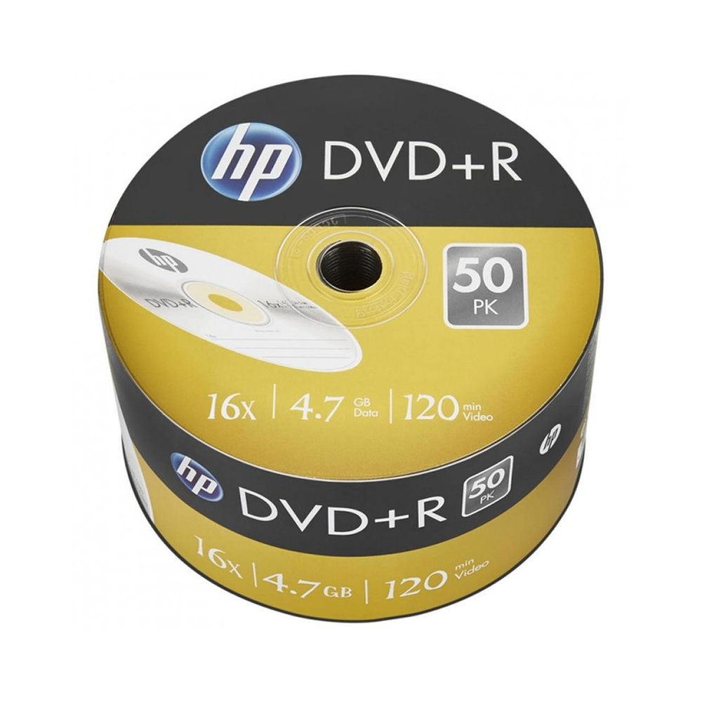 Диск DVD-R HP , 4.7 Гб, 16х, 50 шт, DRE00070-3 