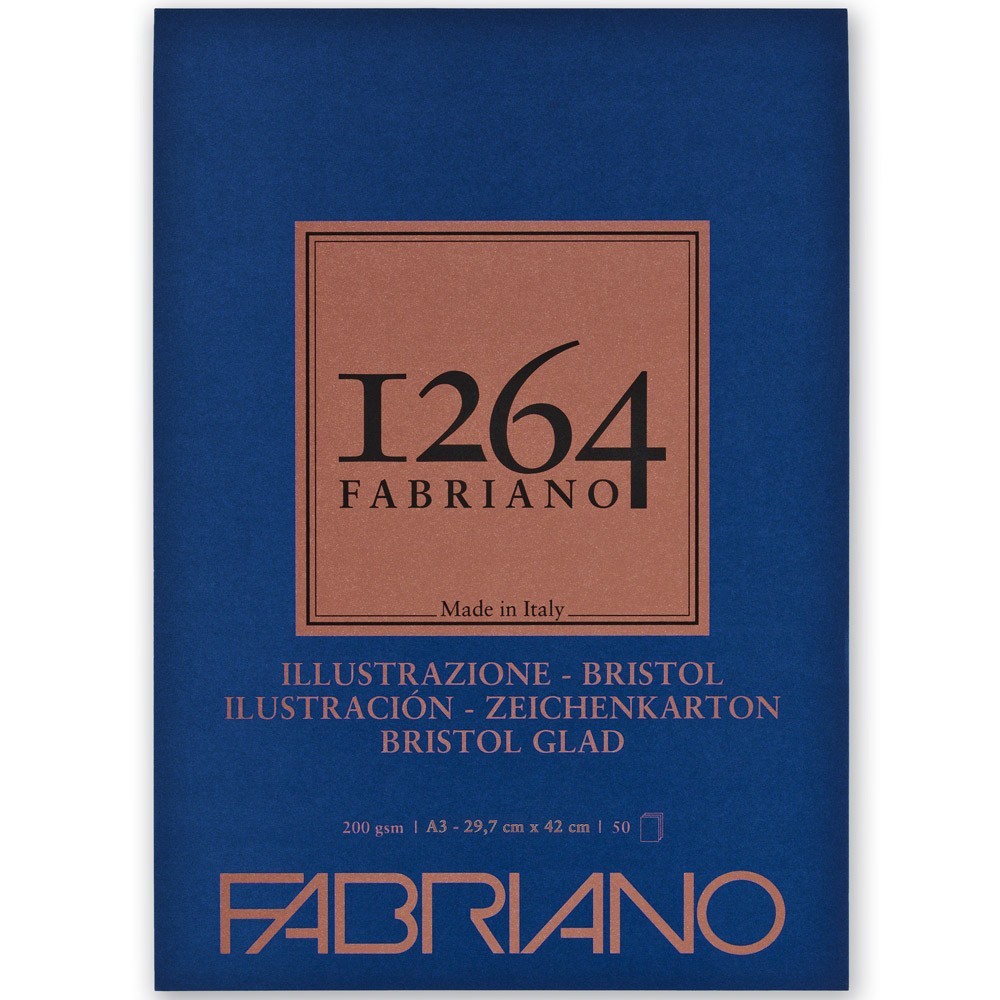 Блок-склейка бумаги для графики "Fabriano. 1264", 29,7х42 см, 200 г/м2, 50 листов