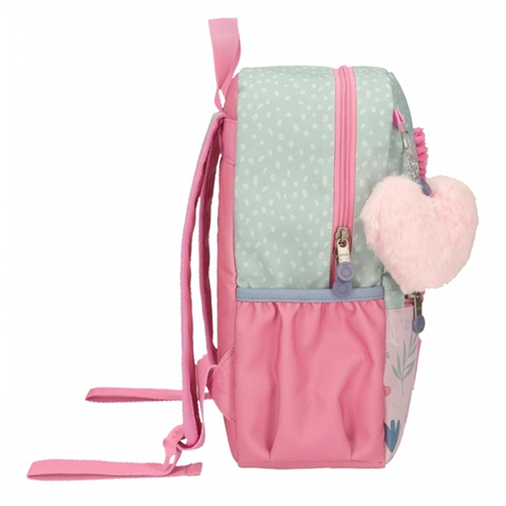 Рюкзак детский "Love ice cream", 32 см, полиэстер, зеленый, розовый - 4