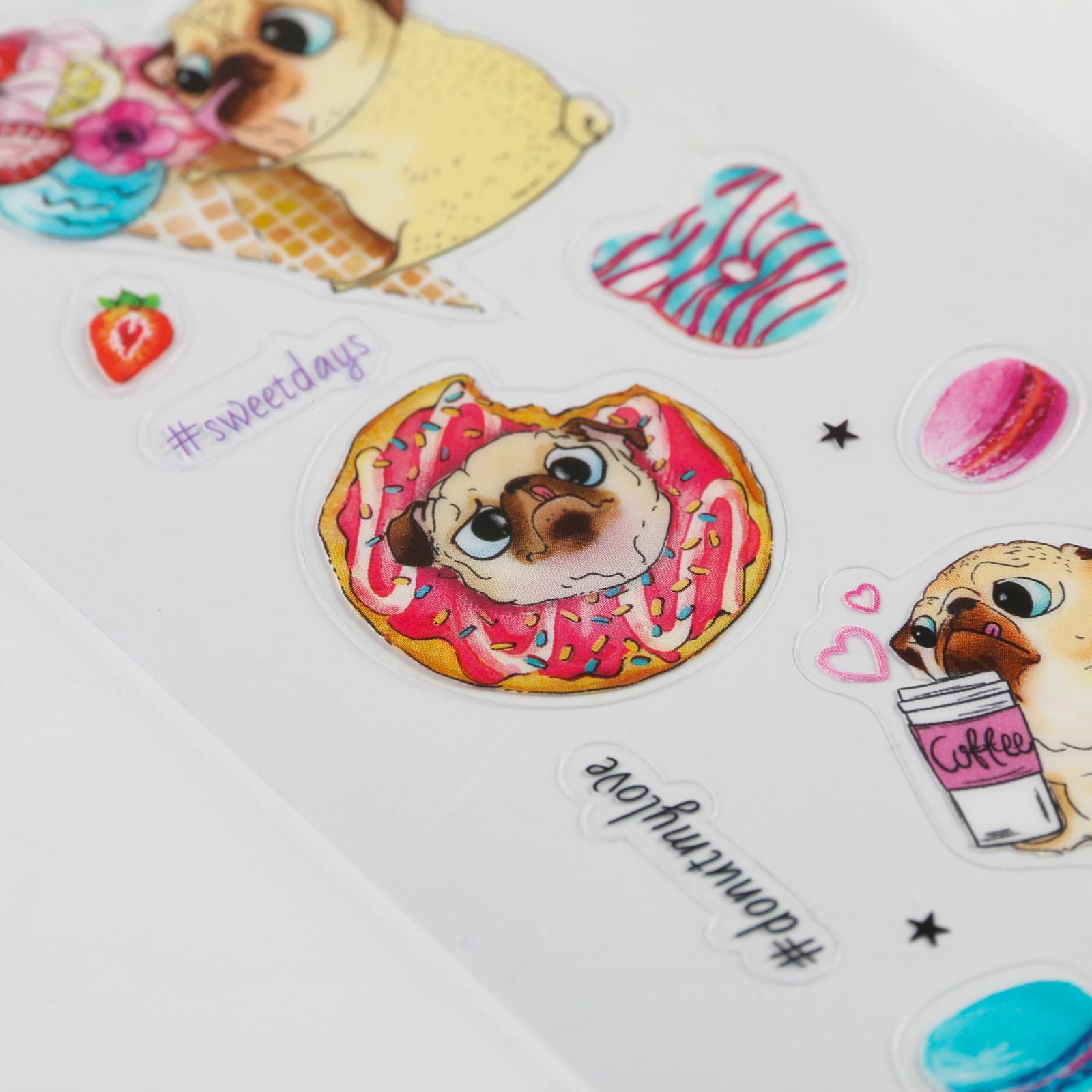 Наклейка для телефона "#donutmylove", 1 лист 8x14 см