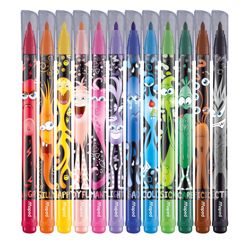 Фломастеры Maped "Color Peps Monster", 12 шт