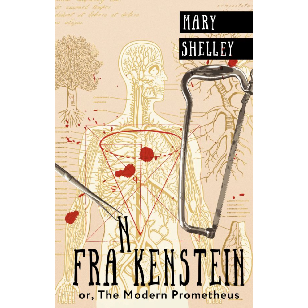 Книга на английском языке "Frankenstein; or, The Modern Prometheus", Мэри Шелли
